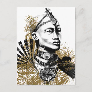 Cartão Postal Homem de Leo Maasai