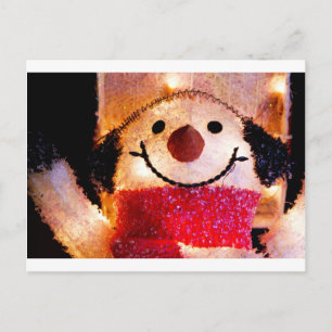 CARTÃO POSTAL HOMEM DE NEVE