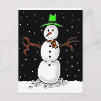 Cartão Postal Homem de neve
