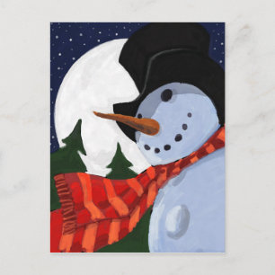 CARTÃO POSTAL HOMEM DE NEVE