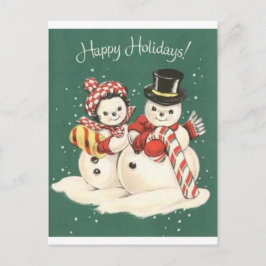Cartão Postal Homem de neve