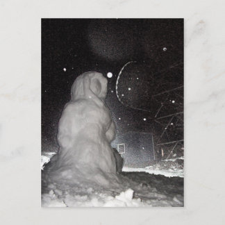 Cartão Postal homem de neve