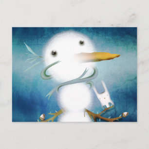 CARTÃO POSTAL HOMEM DE NEVE