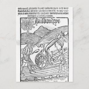 Cartão Postal Homem estourando um campo