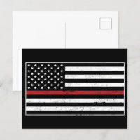 Homem-Fogo Bombeiro Fino Red Line USA Flag