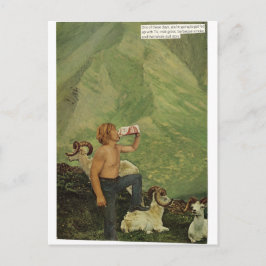 Cartão Postal Homem-leite -