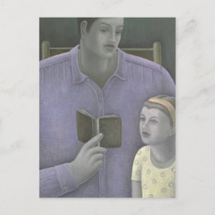 Cartão Postal Homem lendo para Rapariga 2003