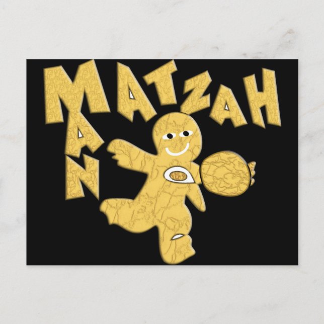 Cartão Postal Homem Matzah (Frente)