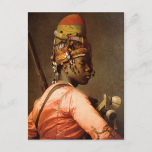 Cartão Postal Homem Militar Bashi-Bazouk por Jean-Leon Gerome