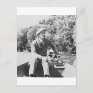 Cartão Postal Homem no Barco