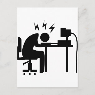 Cartão Postal Homem no Trabalho