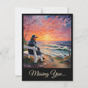 CARTÃO POSTAL "HOMEM PELO MAR"