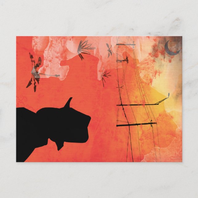 Cartão Postal homem sombra (Frente)