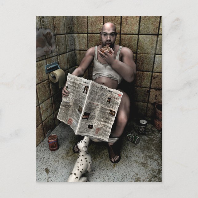 Cartão Postal homem sujo (Frente)