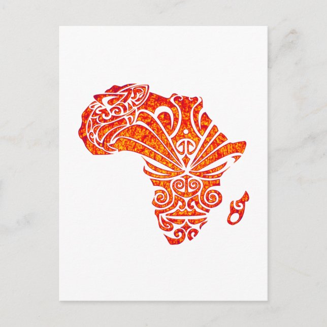Cartão Postal Homenagem à África (Frente)