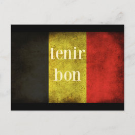 Cartão Postal Homenagem à Bandeira da Bélgica 2016