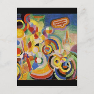 Cartão Postal Homenagem a Bleriot por Robert Delaunay