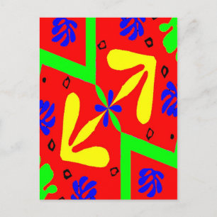 Cartão Postal Homenagem a Designs Matisse