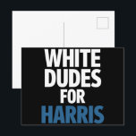 Cartão Postal Homens Brancos Para Harris Kamala Harris Eleição 2<br><div class="desc">Homens Brancos Para Harris Kamala Harris Eleição 2024</div>