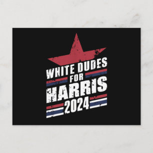 Cartão Postal Homens Brancos Para Kamala Harris 2024