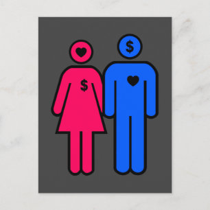 Cartão Postal Homens e mulheres