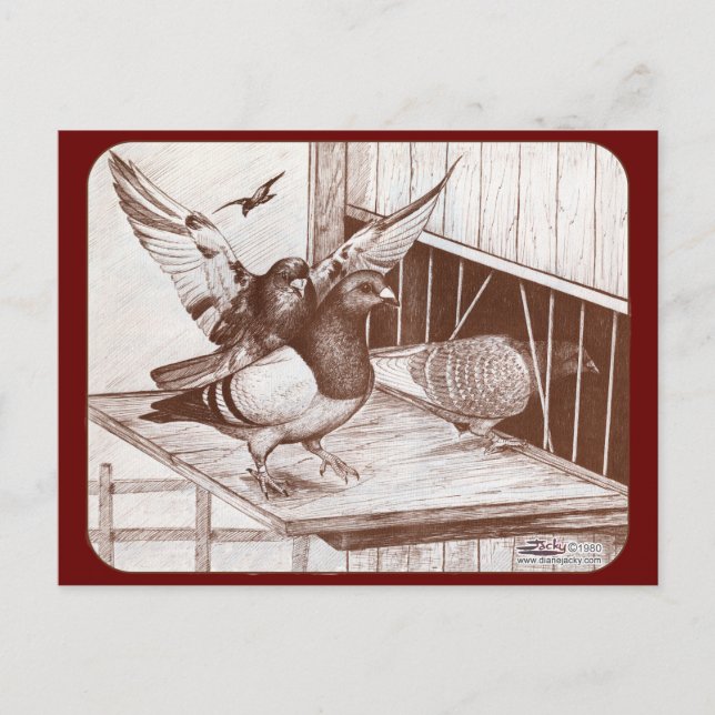 Cartão Postal Homens em Chamada (Frente)