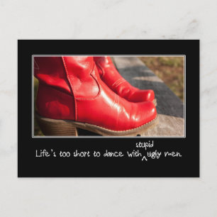 Cartão Postal Homens estúpidos são o problema não os feios
