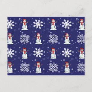 Cartão Postal Homens nevado