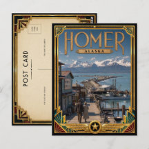 Homer Alasca Arte Deco Vintage Idade Dourada