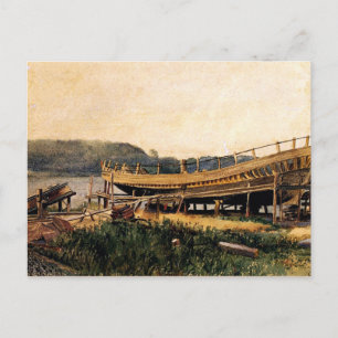 Cartão Postal Homer - Construção Naval, Ipswich