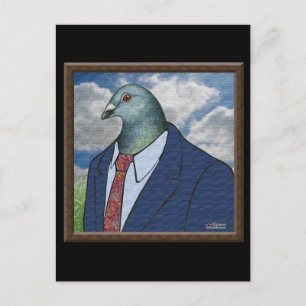 Cartão Postal Homer Suit Framed