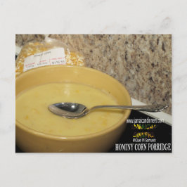 Cartão Postal Hominy Corn Porridge
