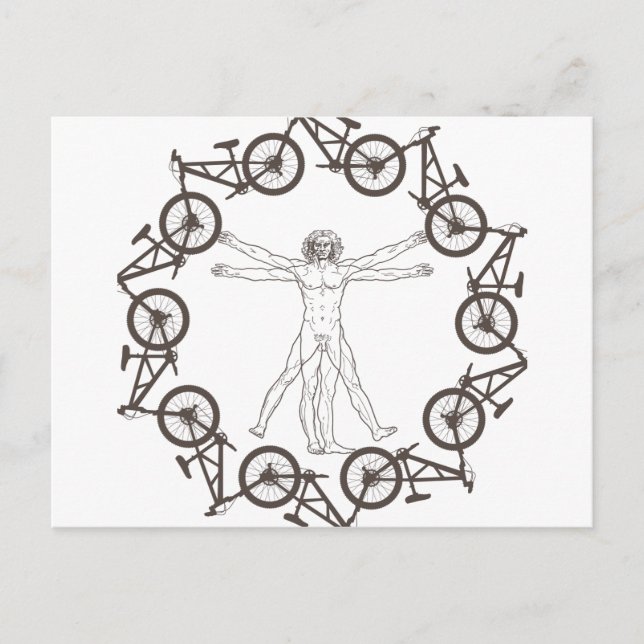 Cartão Postal Homo Cyclistus (Frente)