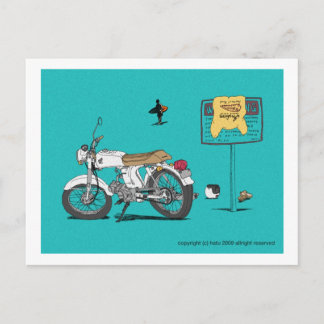 Cartão Postal honda na praia