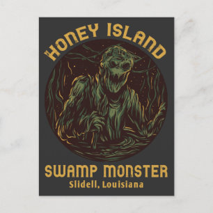 Cartão Postal Honey Island Swamp Monster Cryptid