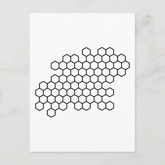 Cartão Postal Honeycomb (Frente)