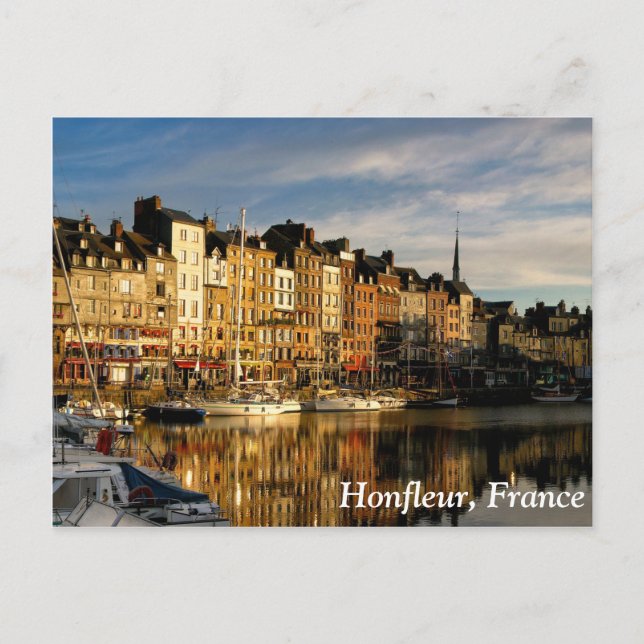 Cartão Postal Honfleur, França (Frente)