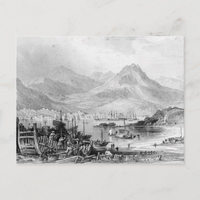 Cartão Postal Hong Kong do Kow-mergulhão-do-norte (Frente)