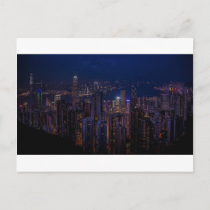 Cartão Postal Hong Kong Skyline
