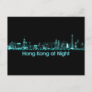 Cartão Postal Hong Kong Skyline