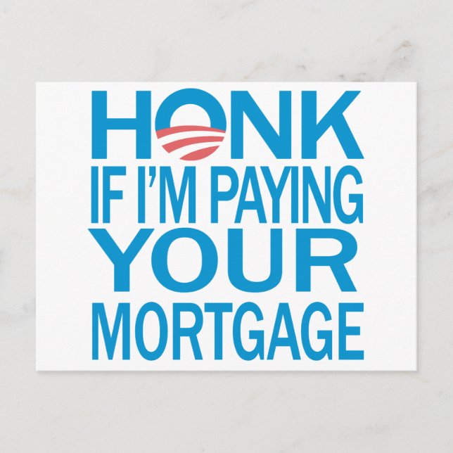 Cartão Postal Honk AntiObama (Frente)