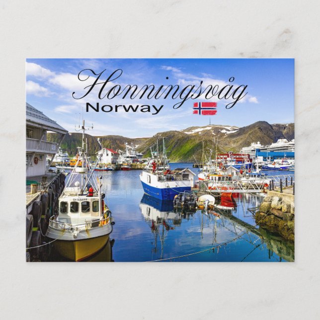 Cartão Postal Honningsvåg (Frente)