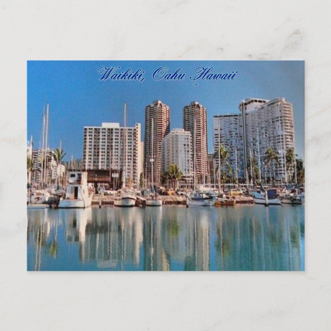 Cartão Postal Honolulu Havaí (Frente)