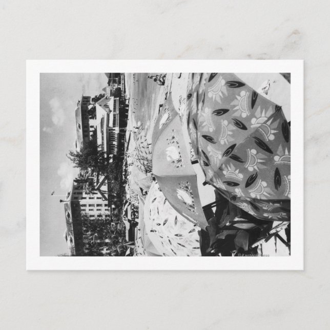 Cartão Postal Honolulu, Havaí - Vista de Waikiki Beach (Frente)