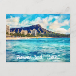 Cartão postal Honolulu Hawaii, Chefe de Diamond