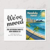 Honolulu Hawaii - Vintage Costal View we Moved