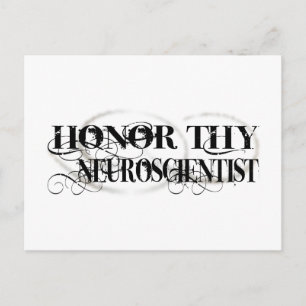 Cartão Postal Honor Thy Neurocientista
