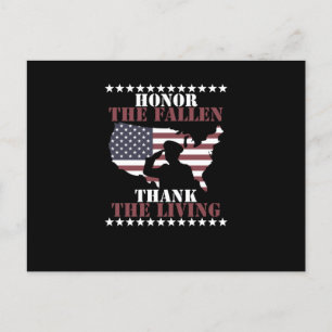 Cartão Postal Honra O Obrigado Falhado O Dia dos Veteranos Vivos