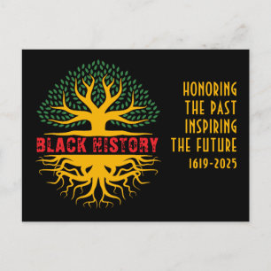 Cartão Postal Honrando o Mês do Histórico Negro Inspirador
