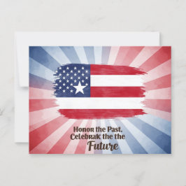 Cartão Postal "Honre o passado. Celebrar o Futuro"